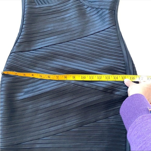 BCBG Maxazria Eden dress, black satin like material, size 2 - Picture 11 of 12